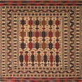 thumbnail image 1 of Ahgly Company Indoor Square Traditional Mango Orange Southwestern Area Rugs, 6' Square, 1 of 6