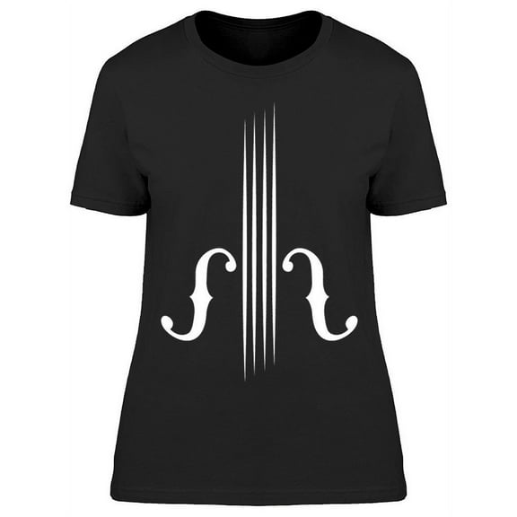 A Monochrome Of A Violin T-Shirt Women -Image by Shutterstock, Female Small