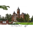 thumbnail image 1 of Auburn University Campus Images Lithograph Print, 1 of 1