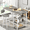 Gray, variant on MIERES 2-Person Dining Set, 3-Piece Bar Table and Chair Set, Kitchen Counter-Height Dining Table Set, Compact Kitchen Dining Table with Storage, Small Space Breakfast Set, Black