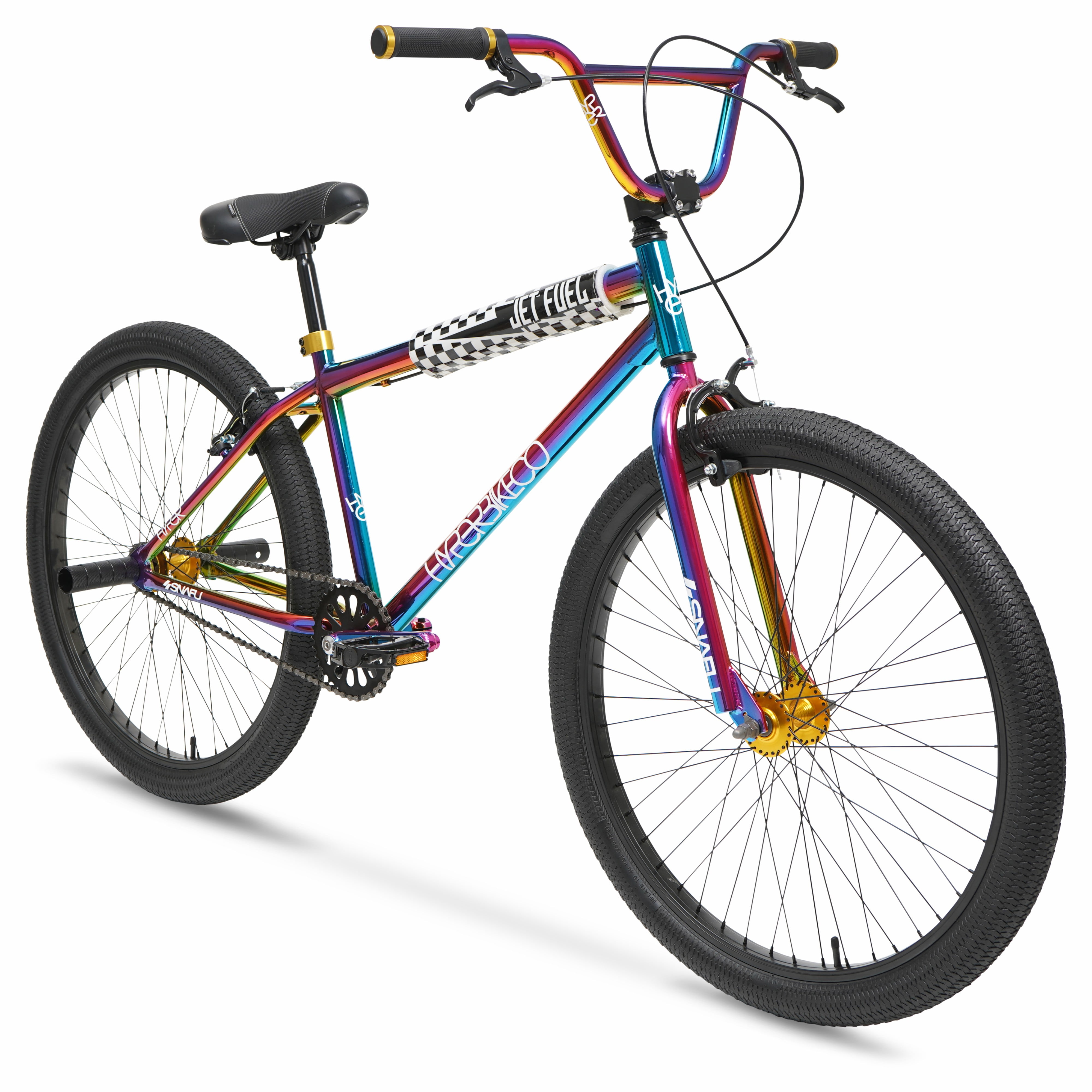 Accumulatie Waarschuwing herstel Hyper Bicycles Adult 26" Multi-Color BMX Bike with Custom Jet Fuel Paint -  Walmart.com