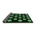 thumbnail image 2 of Ahgly Company Indoor Rectangle Abstract Emerald Green Modern Area Rugs, 8' x 10', 2 of 4