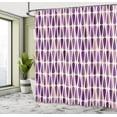 thumbnail image 4 of Ambesonne Retro Shower Curtain, 60s 70s Style Round Shapes, 69"Wx84"L, Pale Eggplant, 4 of 4