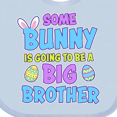 thumbnail image 4 of Inktastic Some Bunny is Going to Be a Big Brother with Bunny Ears and Eggs Boys Baby Bib, 4 of 4