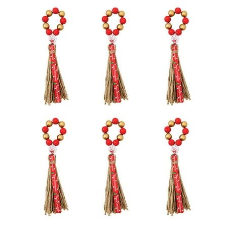 

wnpxqnt Wood Bead Napkin Rings Napkin Holders With Tassels Hand-Woven Boho Buckles ы T9B1