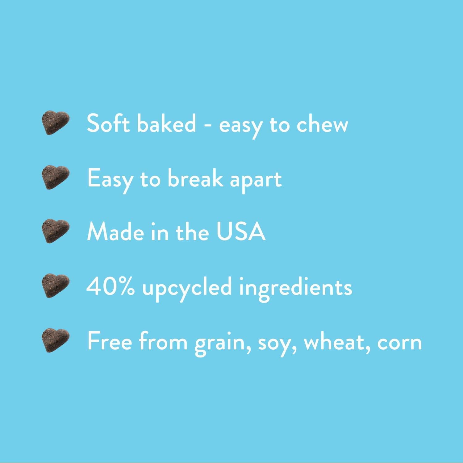 Shameless Pets Blueberried Treasure Blueberry & Mint Soft Baked Dog Treats Made With Upcycled Ingredients, 170 g