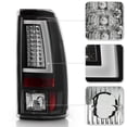 thumbnail image 4 of Blk 1999-2002 Chevy Silverado 99-06 GMC Sierra LED Tube Tail Lights Brake Lamps, 4 of 7