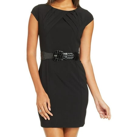 BCX BCX Womens Juniors  Pleated Short  Sleeves  Cocktail  