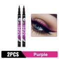 thumbnail image 1 of Lápiz Delineador de ojos líquido negro, resistente al agua, larga duración, 36H, secado rápido, sin florecimiento, herramienta cosmética( 2PC Purple, 1 of 5