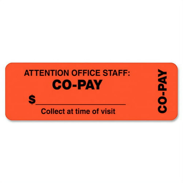 Tabbies CO-PAY Wrap Labels - Tabbies CO-PAY Wrap Labels -