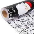 thumbnail image 1 of Cintas de papel de regalo negras para Papá Noel, reversibles, 43 x 100,6 cm, 1 of 7