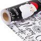 thumbnail image 1 of Cintas de papel de regalo negras para Papá Noel, reversibles, 43 x 100,6 cm, 1 of 7