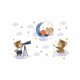 thumbnail image 1 of A Set of Wall Decals, Kids Moon Stars Wall Decor for Living Room, 1 of 5