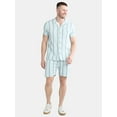 thumbnail image 2 of Fly By Night Men’s and Big Men’s Passport Striped Shorts, 6" Inseam, Sizes S-3XL, 2 of 5
