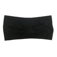thumbnail image 5 of harmtty Women Solid Color Stretch Seamless Strapless Anti-slip Tube Top Bra Underwear,Red,, 5 of 8