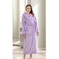 thumbnail image 6 of Richie House Women's Fleece Robe with Hood RHWN2233, 6 of 6