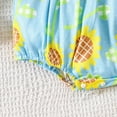 thumbnail image 4 of TOWED22 Infant Newborn Baby Girl Ruffle Sleeveless Romper Summer Clothes Outfit with Cute Floral Print Jumpsuit Yellow,6-12 M, 4 of 8