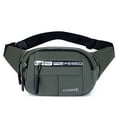 thumbnail image 2 of Mialoley Men Waterproof Waist Bag with Zip Letter Print Crossbody Chest Bag, 2 of 6