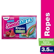 SweeTARTS Soft & Chewy Ropes Candy, Watermelon Berry Collision, 3.5 oz