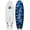 Blue Camo, variant on Surfboards.com Opah 5'10" Soft Top Fish Surfboard with 4 Fins and Leash, Blue Camo