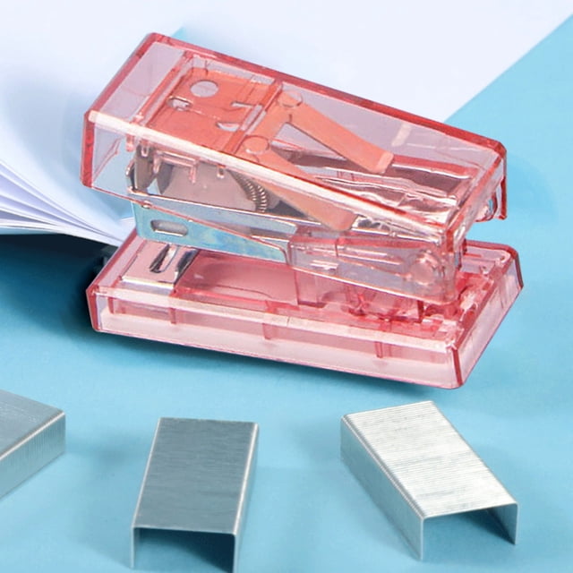 Portable Stapler for and Stationery Use with Effort Saving Design and Easy Staple Loading Feature