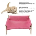 thumbnail image 4 of Wooden Cat Sofa, Elevated Cat Couch Sturdy Scratch Post Cozy Hammock Design, Support Relax Play for Home, 4 of 7