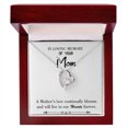 thumbnail image 1 of To Mom Remembrance Message Mother's Love Blooms White Forever Necklace w Message Card, 1 of 8