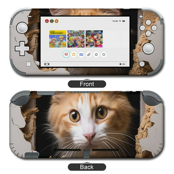 POBUDS Switch Skin | Sticker Wrap Vinyl Decal | Set Compatible with Nintendo Switch ( Switch Lite, Cat)
