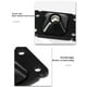 thumbnail image 2 of Poleas giratorias universales autoadhesivas de acero inoxidable, 120 Uds. (negro) Likrtyny Para estrenar, 2 of 7
