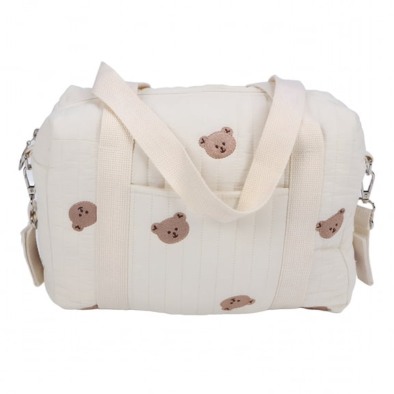GASTROPOD Multifunctional Baby Stroller Storage Bag Zipper Embroidery Reusable Handbag Nappy Bag