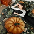 thumbnail image 4 of Feelyou Vintage Fall Pumpkin Bedding Comforter Set 7pcs for Kid, Boho Flower Floral Queen Bedding Sets, Farmhouse Botanical Reversible Queen Sheet Sets, Breathable Home Decor, 4 of 7