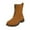 Brown 1, variant on Wensltd Wide Calf Boots for Women Retro Style Fall Winter Classic Comfort Flat Boots Solid Color Shoes