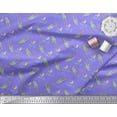 thumbnail image 3 of Pomme Coton Violet Tissu Imprimé Crocodile Visage & Poisson Océan 1 Yard 56 Inch Wide, 3 of 3