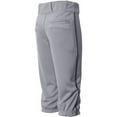 thumbnail image 4 of Wire2wire Youth Tournament Piped Knicker Baseball Pant Grey/Navy M, 4 of 5