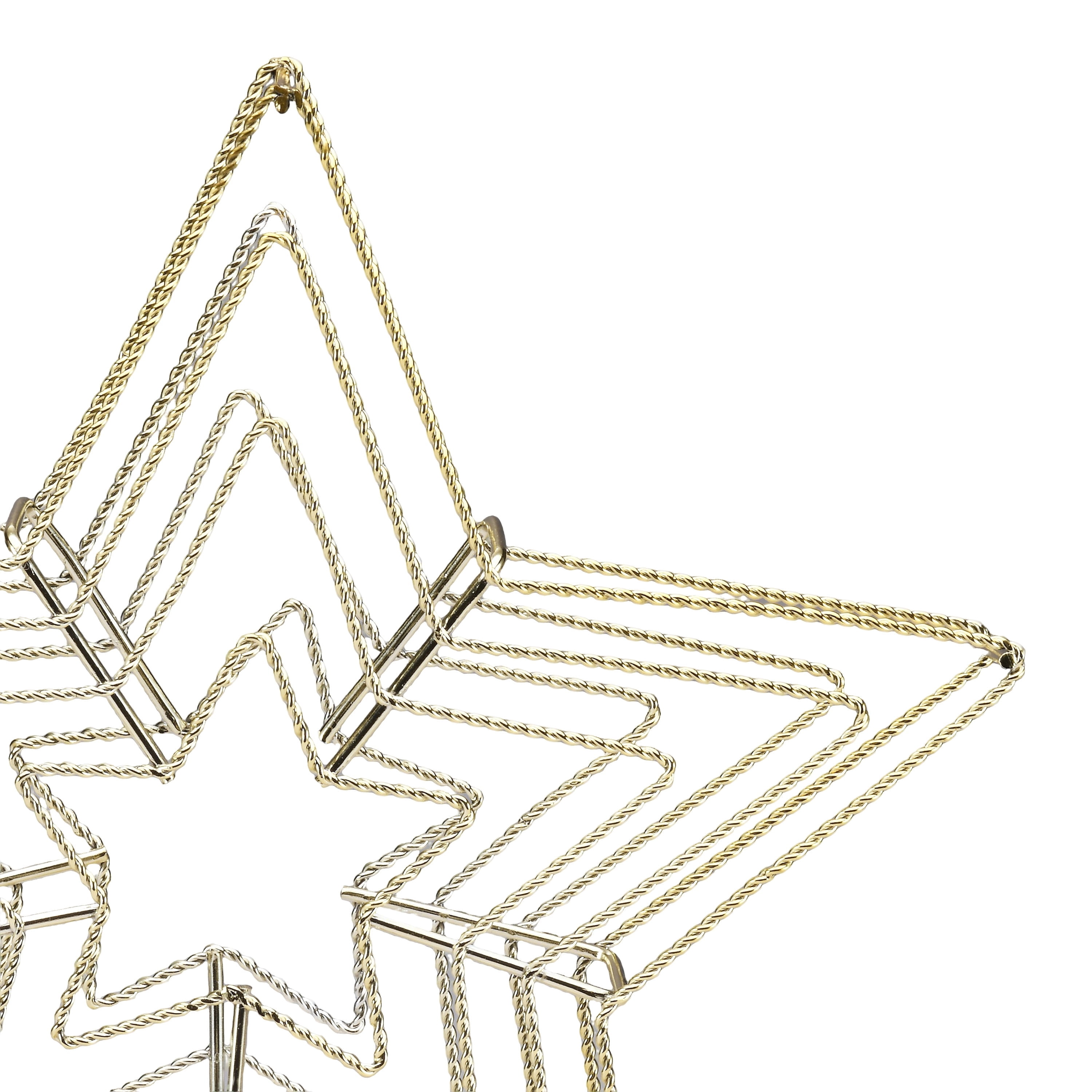 Metal Star Christmas Tree Topper, Gold, 12", by Holiday Time