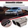 thumbnail image 4 of Dual Exhaust Tail Pipe Muffler Tip Bolt-on Square Slant Cut 25 inch Inlet, 4 of 5