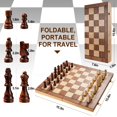 thumbnail image 4 of Juego de tablero de ajedrez Vahome Magnetic de madera plegable de 15 pulgadas, 4 of 9
