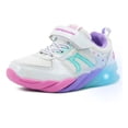 thumbnail image 4 of Tenis Niña Bubble Gummers Importado Luces Led Plata/lila plateado 14, 4 of 5