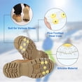 thumbnail image 3 of Uxcell Non-Slip Spikes, Ice Grippers Traction Cleats with 5 Steel Studs Cleats Snow Shoe Spikes Grip Transparent, 3 of 7