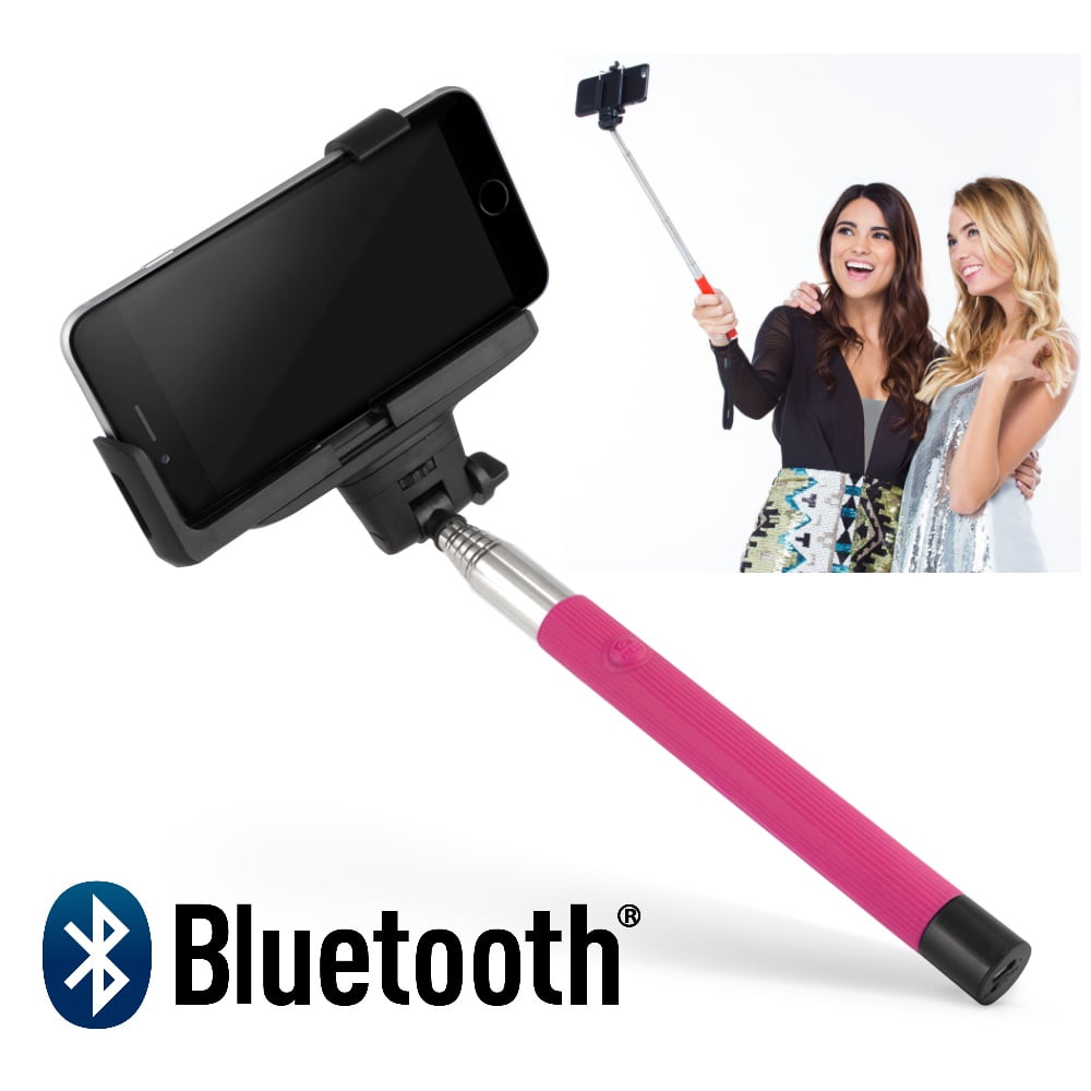 Universal 40inch Bluetooth Selfie Stick Pink