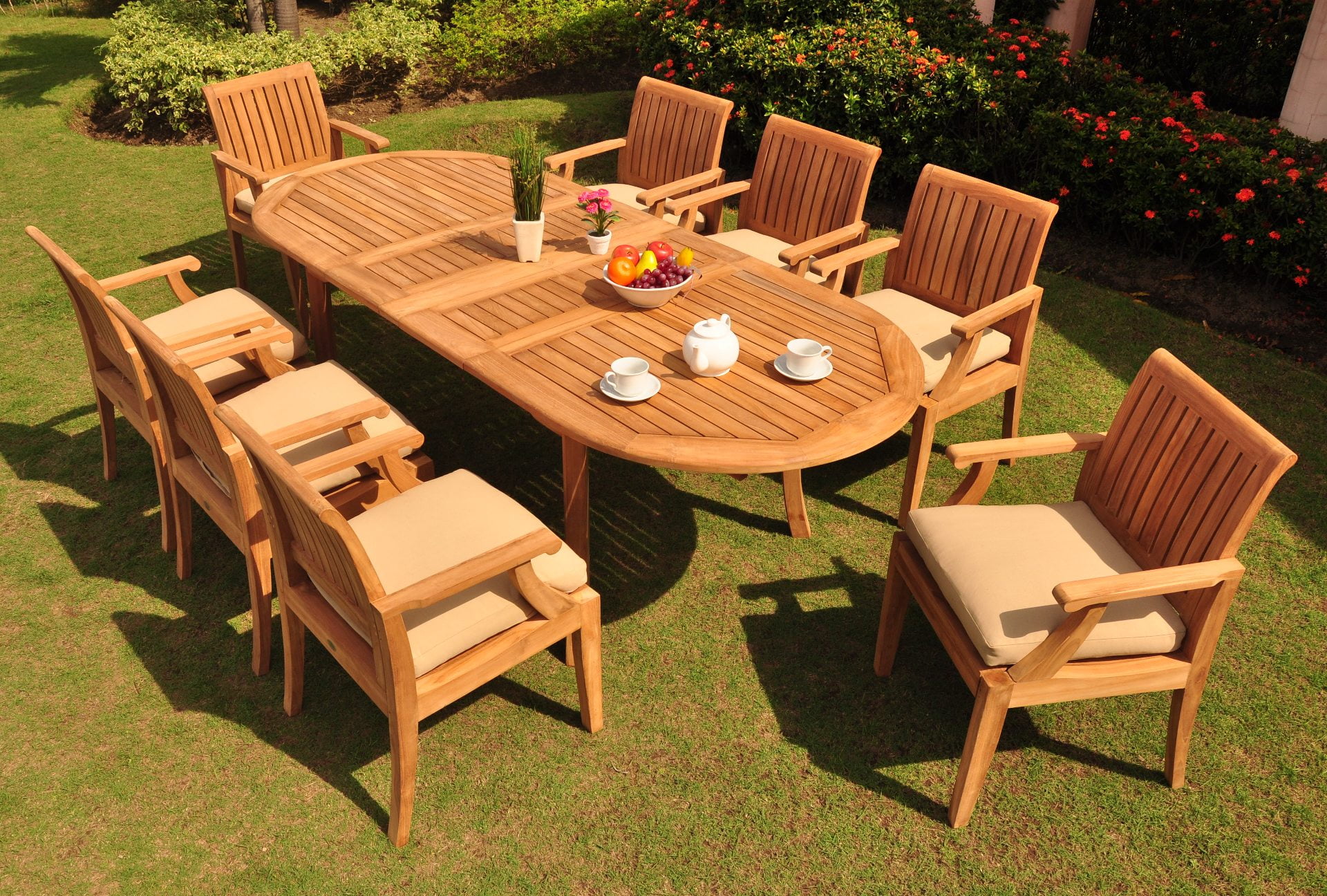 Extendable Outdoor Teak Dining Table