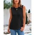 thumbnail image 6 of BTFBM Sleeveless Sweater Tops for Women Crew Neck Lightweight Casual Loose Tank Summer Outfits Fashion Clothing, 6 of 7