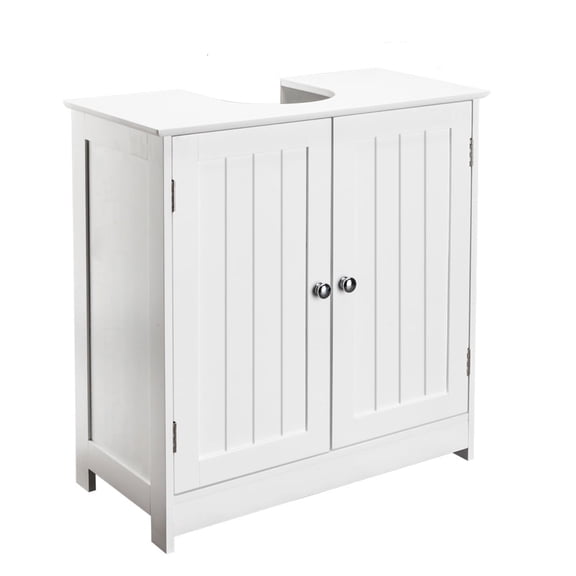 Freestanding Bathroom Sink Cabinet with Storage, Bathroom Vanity with Doors,Storage Furniture for Bathroom Organization,White