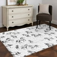 thumbnail image 4 of 4'x6' Area Rugs Black Horse Washable Area Rugs Non-Slip Indoor Floor Mats Carpet for Living Room Bedroom Dining Room, 4 of 9