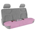thumbnail image 3 of Motor Trend Pink Faux Leather Full Set Car Seat Covers for Truck SUV, Padded Front Back Car Seat Protector Cushion, 3 of 9