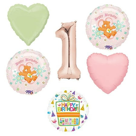Care Bears Party Supplies And 1st Birthday Balloon Bouquet