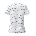 thumbnail image 6 of Honeii Cute Shark Print Women's V-Neck T-Shirt,Short Sleeve V Neck Tees Tops for Women , Perfect for Work, Travel, and Everyday Wear, 6 of 7