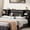 Black No Soft-pack, variant on Someet Queen Headboard with Storage, Bookcase Headboards with 2 USB & 2 Type-C Port & Power Outlets & LED Light, Durable and Sturdy, White