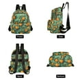 thumbnail image 4 of FORMRS Mini Backpack Purse for Women Travel Daypack Casual Shoulder Bag, Orange Tree Pattern, 4 of 7