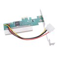 thumbnail image 3 of PCIE to PCI Adapter PCI Express X1 to PCI Expansion Card Riser ASM1083 Chipset PCI-E Converter Adapter with 4Pin Power Connector without Capacitance, 3 of 6
